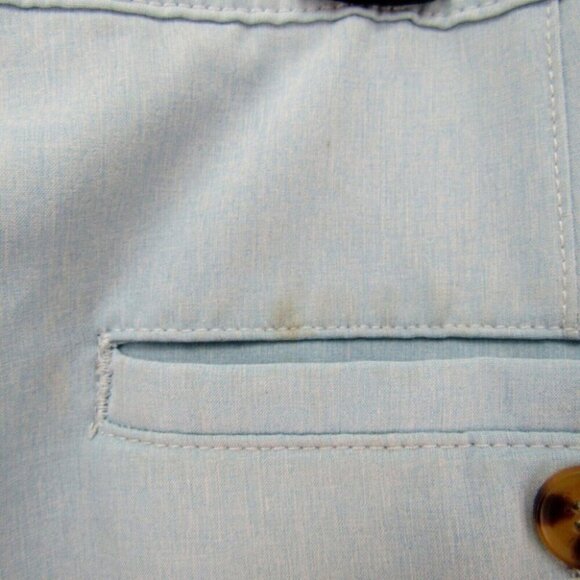O'Neill Hybrid Light Blue Shorts Mens Size 38 Zip Pocket New Flaws Read - Picture 12 of 12